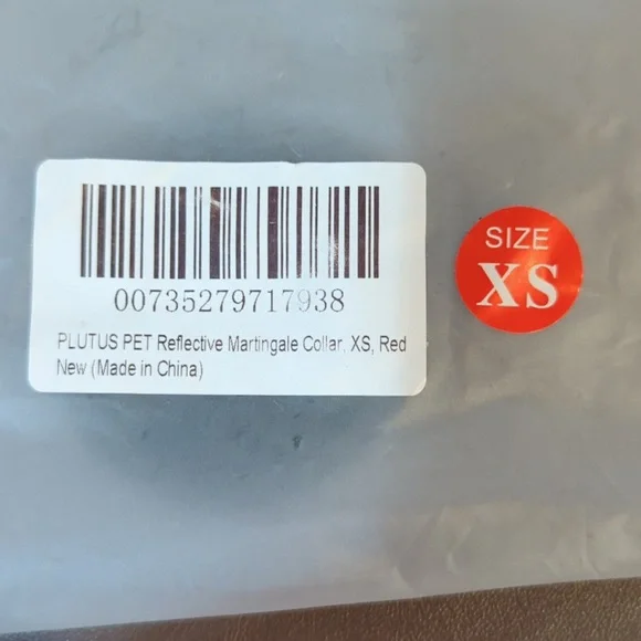 Plutus Pet No Pull Collar Quick Snap Buckle Red Black New XS - Picture 3 of 6